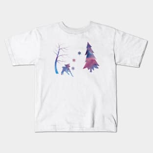 Chesapeake bay retriever aka Chessie Winter Art Kids T-Shirt